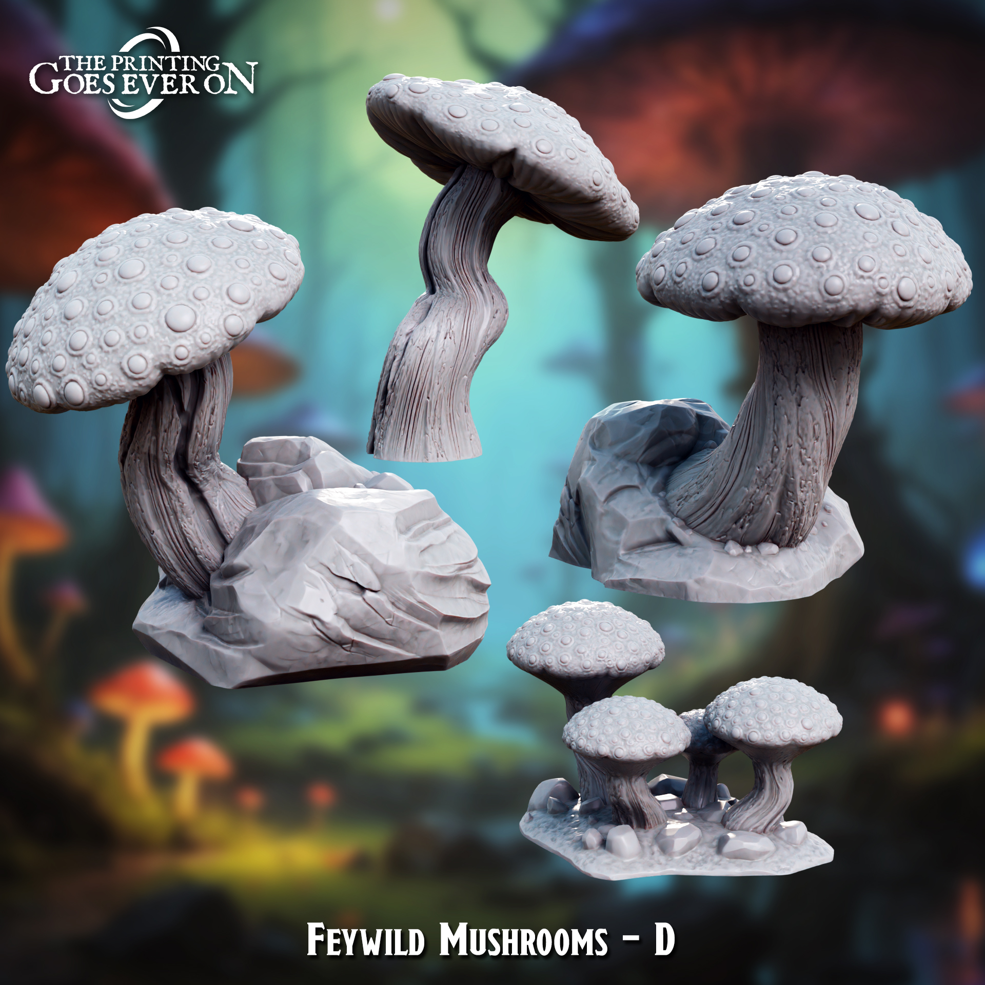 Feywild Mushrooms D - Presupported